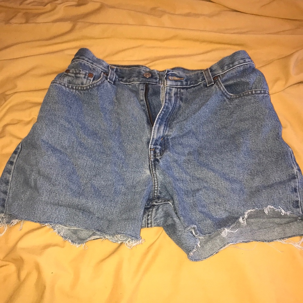 Cut Levi’s shorts